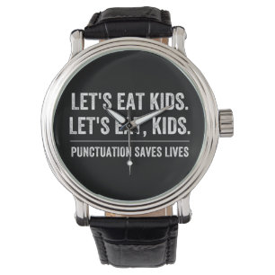 Punctuatie slaat levens op horloge
