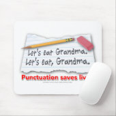 Punctuatie slaat levens op muismat (Met muis)