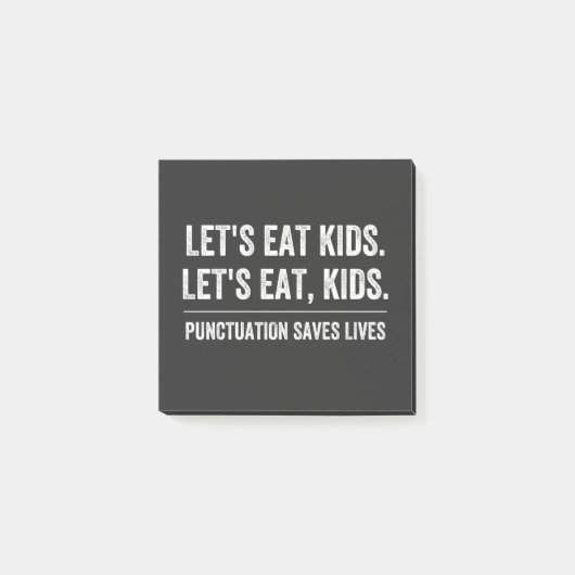 Punctuatie slaat levens op post-it® notes (Voorkant)