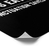 Punctuatie slaat levens op poster (Hoek)