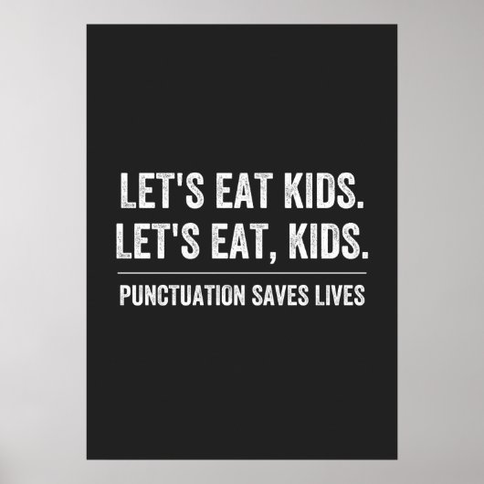 Punctuatie slaat levens op poster (Voorkant)