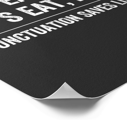 Punctuatie slaat levens op poster (Hoek)