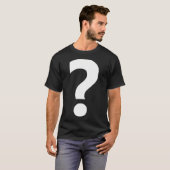 Punctuatie-vraagteken T-shirt (Voorkant volledig)