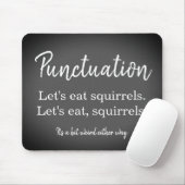 Punctuation Grammar Funny Muismat (Met muis)