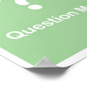 Punctuation Marks- Question Mark Poster (Hoek)