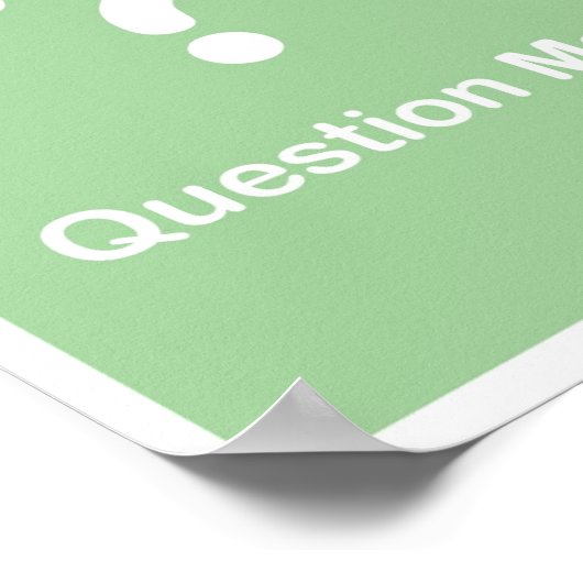 Punctuation Marks- Question Mark Poster (Hoek)