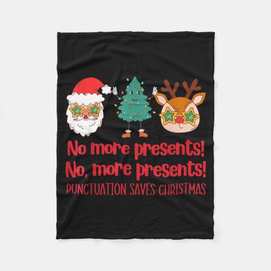 Punctuation Saves Christmas Reading Teacher Ela Gr Fleece Deken (Voorkant)
