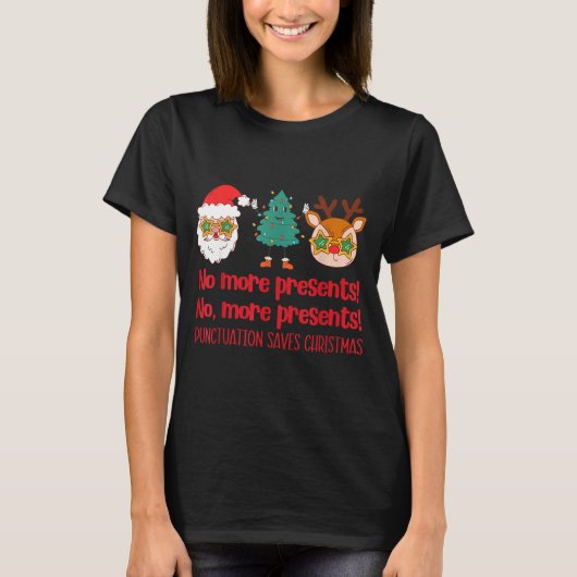 Punctuation Saves Christmas Reading Teacher Ela Gr T-shirt (Voorkant)