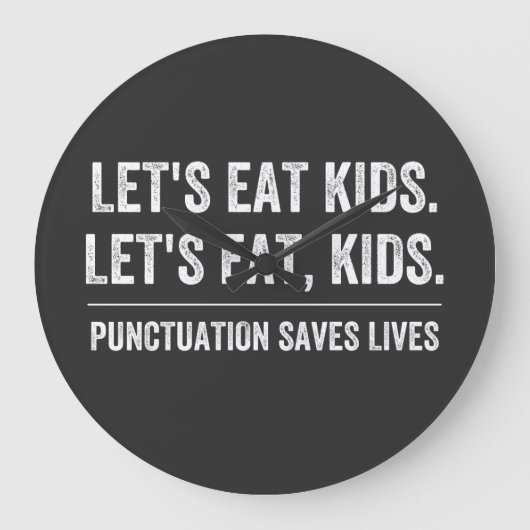 Punctuation Saves Lives Grote Klok (Voorkant)