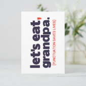 Punctuation saves lives kaart (Staand voorkant)