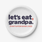 Punctuation saves lives papieren bordje (Voorkant)
