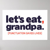 Punctuation saves lives poster (Voorkant)
