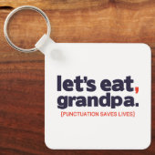 Punctuation saves lives sleutelhanger (Voorkant)