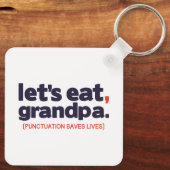 Punctuation saves lives sleutelhanger (Achterkant)