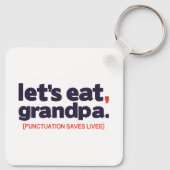 Punctuation saves lives sleutelhanger (Achterkant)