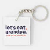 Punctuation saves lives sleutelhanger (Achterkant)