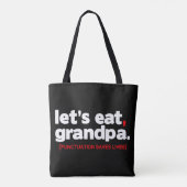 Punctuation saves lives tote bag (Achterkant)