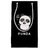 Punda Funny Animal Panda Pun Dark BG Klein Cadeauzakje (Voorkant)