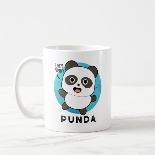 Punda Funny Animal Panda Pun Koffiemok (Links)