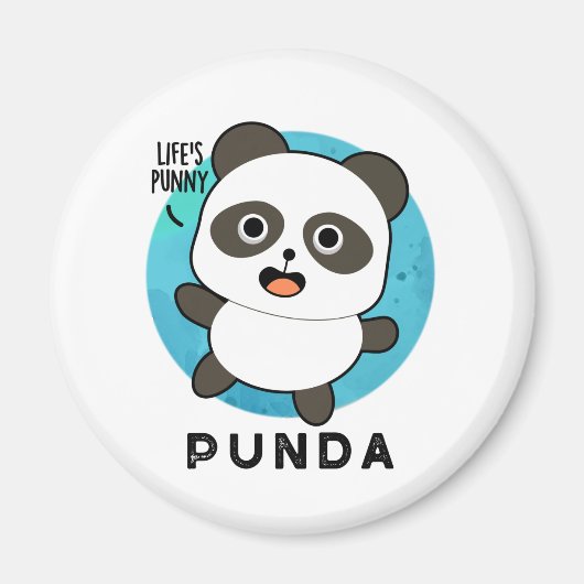 Punda Funny Animal Panda Pun Magneet (Voorkant)