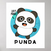 Punda Funny Animal Panda Pun Poster (Voorkant)