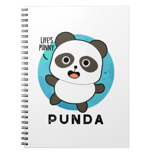 Punda Grappig Dier Panda Stomme woordspeling Notitieboek (Voorkant)