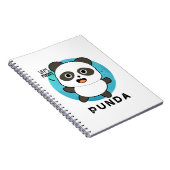 Punda Grappig Dier Panda Woordspeling Notitieboek (Rechterzijde)