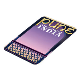 Pune, Maharashtra India vakantie-poster Magneet