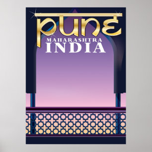 Pune, Maharashtra India vakantie-poster Poster