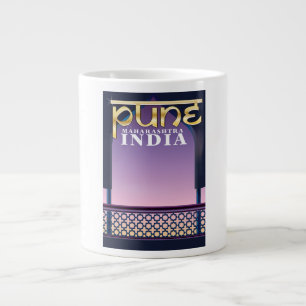 Pune, Maharashtra India vakantieposter Grote Koffiekop