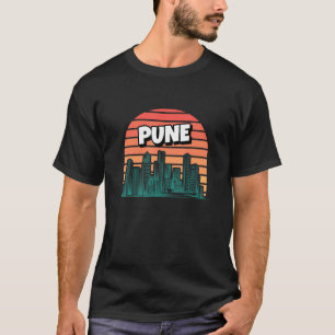 Pune Retro India  Punekar Reizen Reizen Travele T-shirt