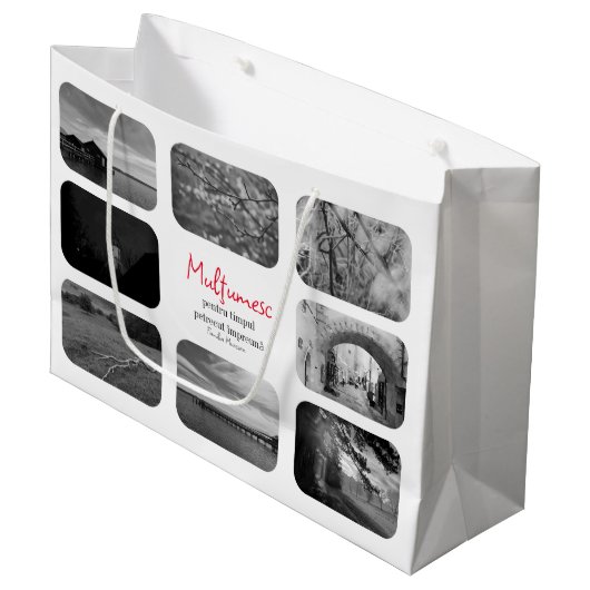 Pungi pentru cadou de parastas groot cadeauzakje (Voorkant Gekanteld)