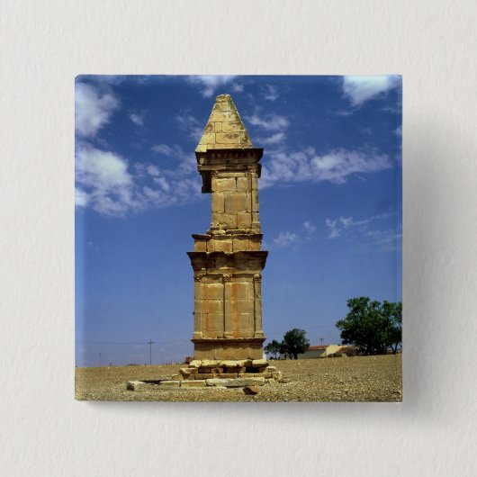 Punic War Monument, 3e-eeuwse BC Vierkante Button 5,1 Cm (Voorkant)