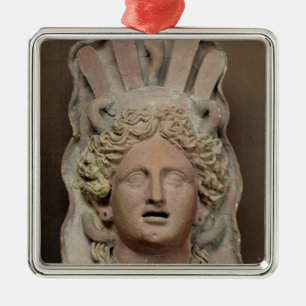 Punisch masker voor demeter metalen ornament
