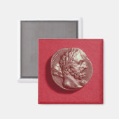 Punische munt met kop Hamilcar Barca Magneet (Voorkant / Achterkant)