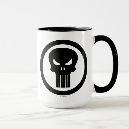 Punisher Logo - Zwart Mok (Rechts)