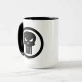 Punisher Logo - Zwart Mok (Voorkant links)
