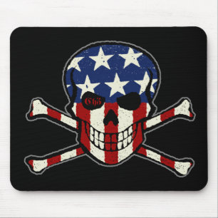 Punisher Skull Americana Flag Graphic Muismat