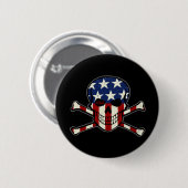 Punisher Skull Americana Flag Graphic Ronde Button 5,7 Cm (Voorkant /achterkant)