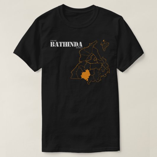 Punjab Bathinda District Classic T-shirt (Design voorkant)