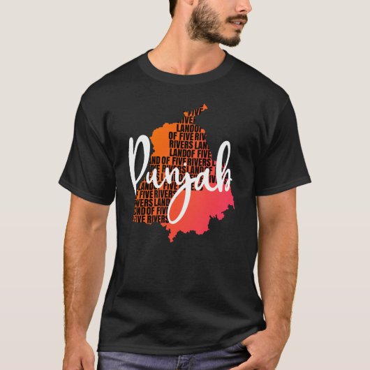 Punjab, het Land van de Vijf T-shirt (Voorkant)
