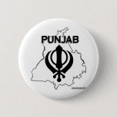 Punjab reeks ronde button 5,7 cm (Voorkant)