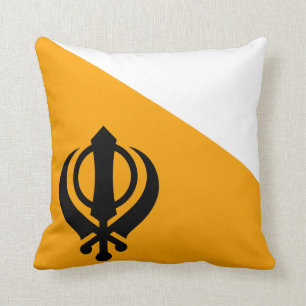 Punjab Sikh Heilige Vlag Sikhisme Nishan Sahib Kussen