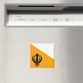 Punjab Sikh Heilige Vlag Sikhisme Nishan Sahib Magneet (Insitu (Vaatwasser))