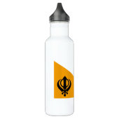 Punjab Sikh Heilige Vlag Sikhisme Nishan Sahib Waterfles (Links)