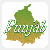 Punjab Vierkante Sticker (Voorkant)