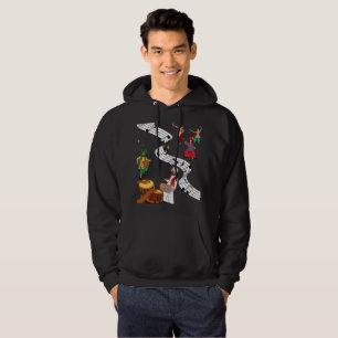 Punjabi Bhangra Folk Muziekfestival Grafisch ontwe Hoodie