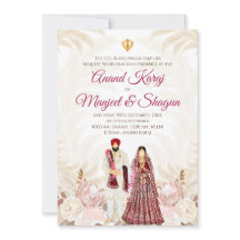 Punjabi huwelijksuitnodigingen & Anand Karaj kaart