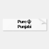Punjabi Khanda Sikh Khalsa Design Merchandise Bumpersticker (Voorkant)