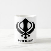Punjabi Khanda Sikh Khalsa Design Merchandise Koffiemok (Center)
